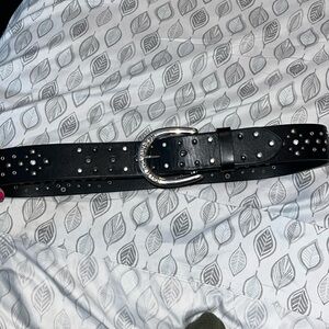 Harley-Davidson® NWOT Women's Dazzler Genuine Leather Belt Black